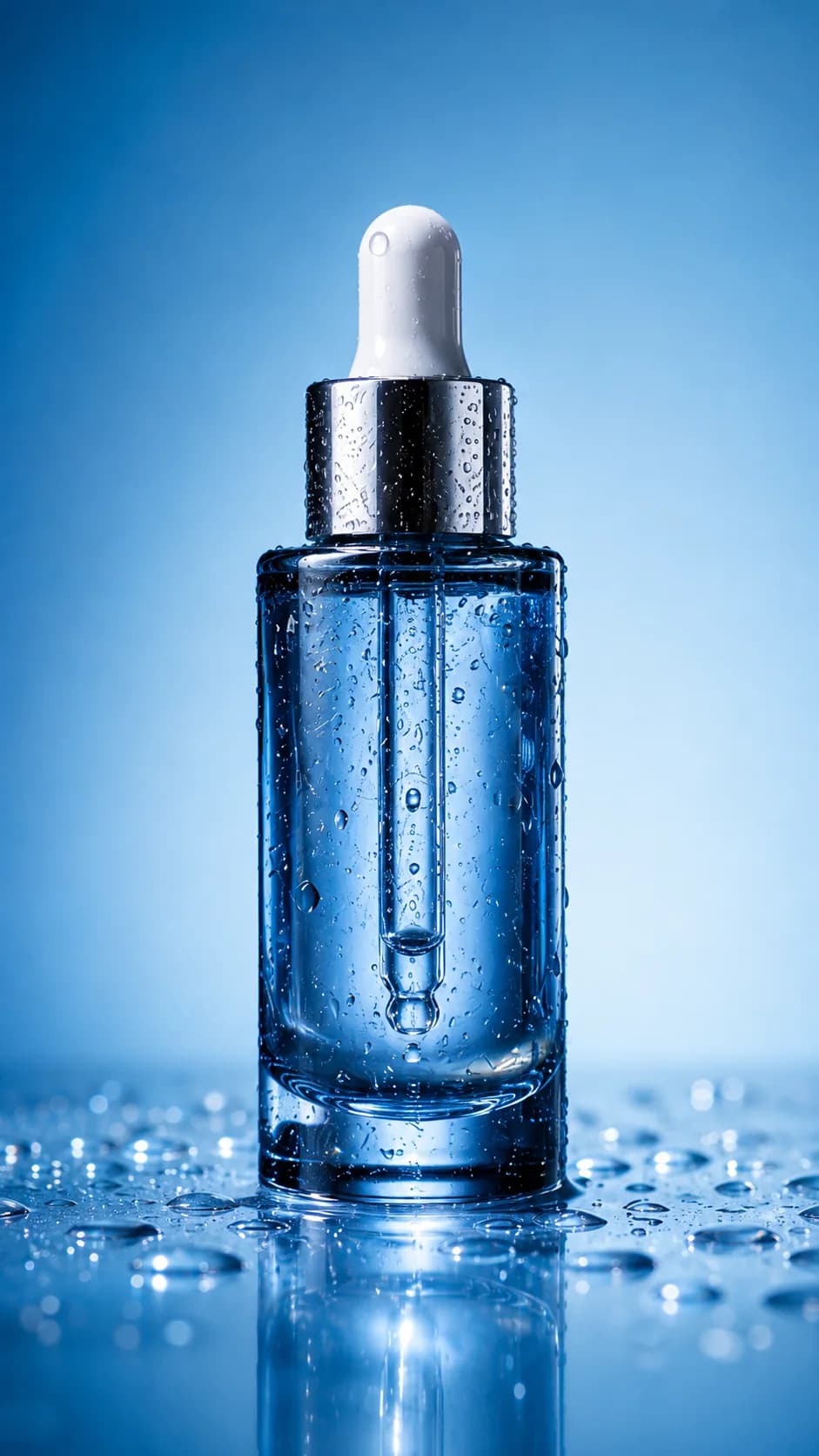 Serum bottle featured in a beauty review video cover