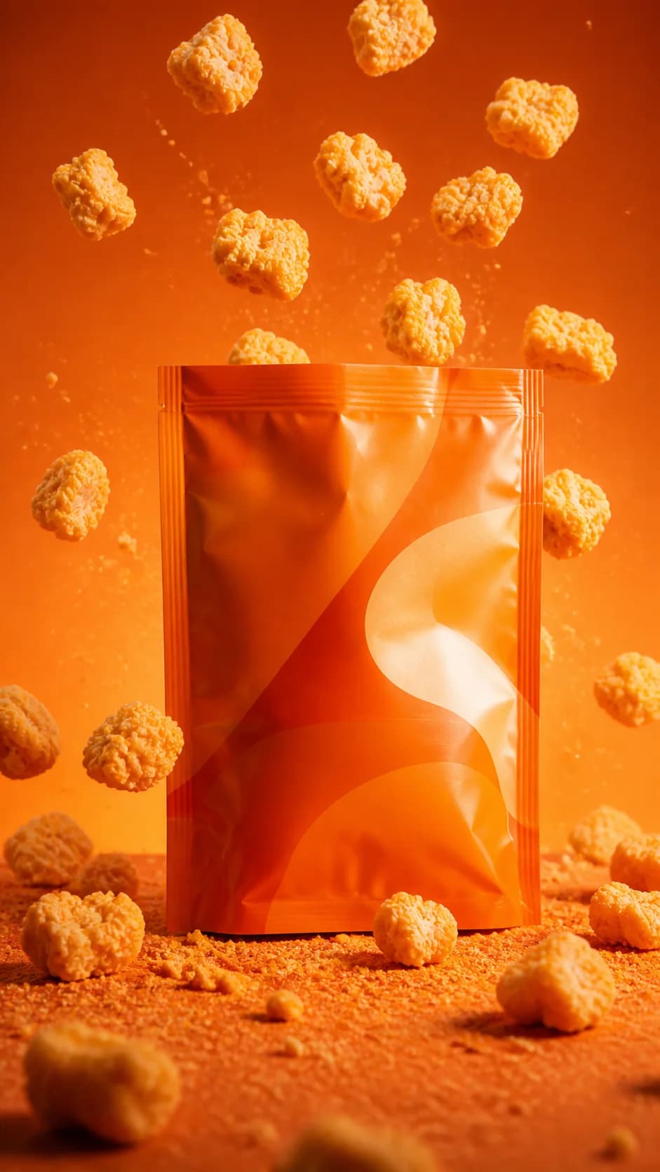 Orange snack package featured in a snack unboxing video cover